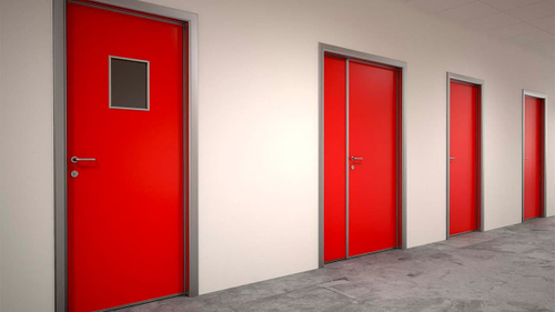 Дверь противопожарная 2080*1580 7035 L 900 ДПМ EI-60