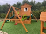 Детская деревянная площадка "Домик 5"