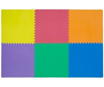 Коврик-пазл Funkids 24 без рисунка Мозаика-24, 6 плит, 60х60х1,5 см, серия NT