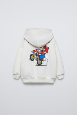 ZARA ХУДИ MARIO KART ©NINTENDO, ЭКРЮ