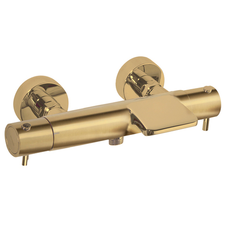 Смеситель термостатический для ванны с каскадным изливом ODISEA 393901SOC золото