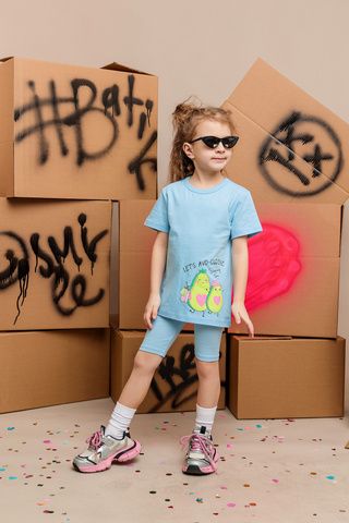 003_БК25 Футболка кор.рукав д/д, голубой