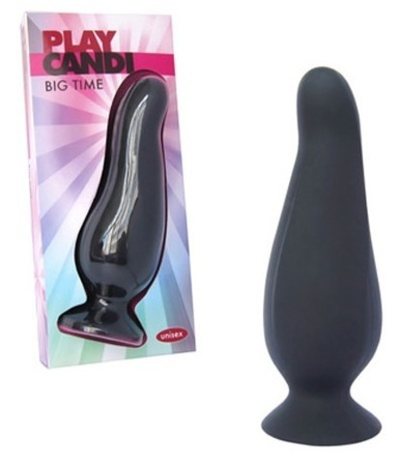 Черная анальная пробка без вибратора PLAY CANDI