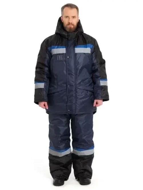 Костюм утепленный "Градус" цв.СИН/черн/василек (р.60-62/194-200)