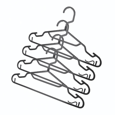 Комплект вешалок для легкой одежды slim р.46 (черный)