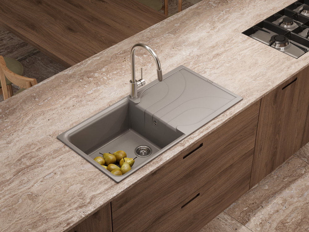 Мойка Omoikiri Yasugata 100-CH Tetogranit | Шампань