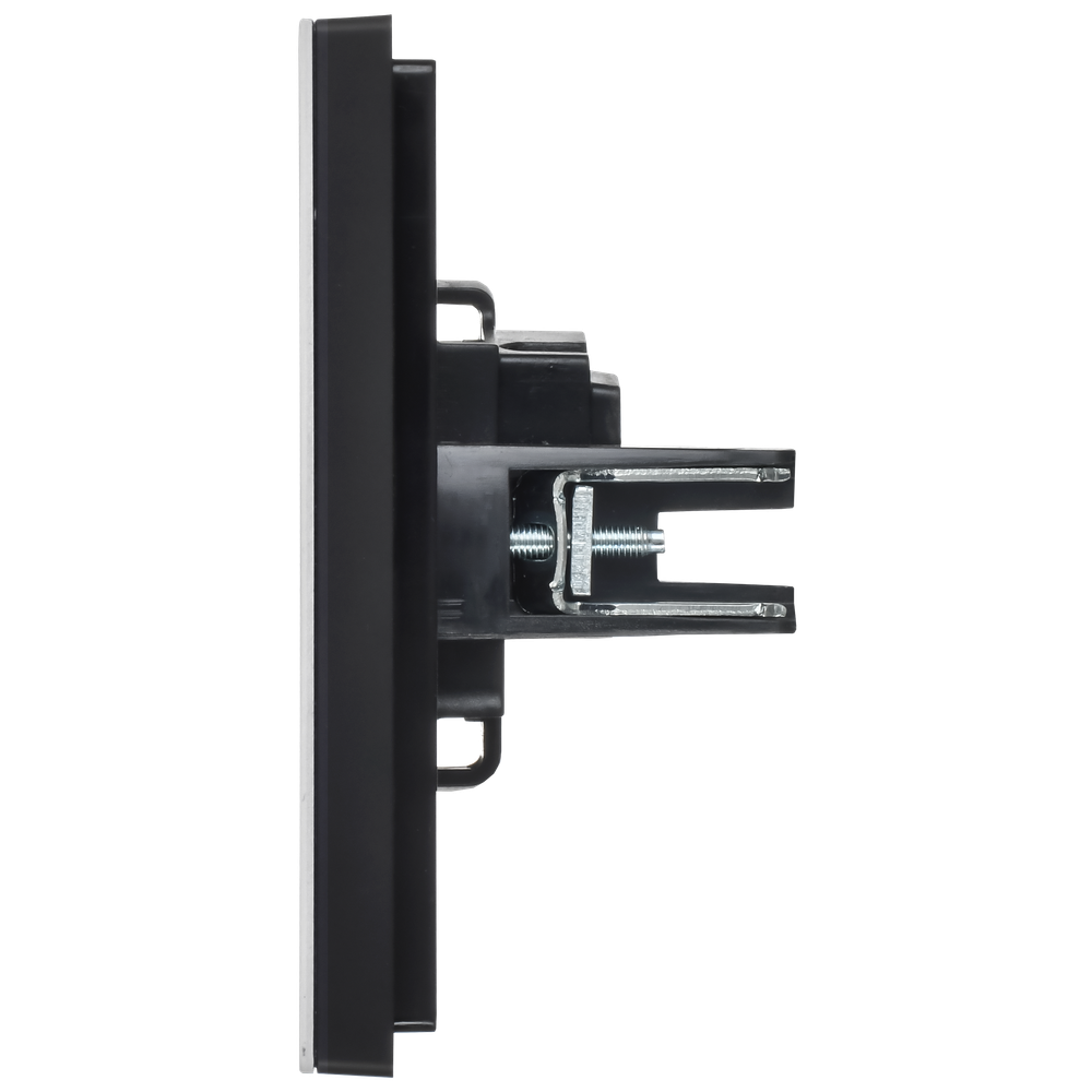 FORTE&PIANO Розетка 1-местная без заземления с защитными шторками винтовое крепление 10А FP217M металл белый IEK