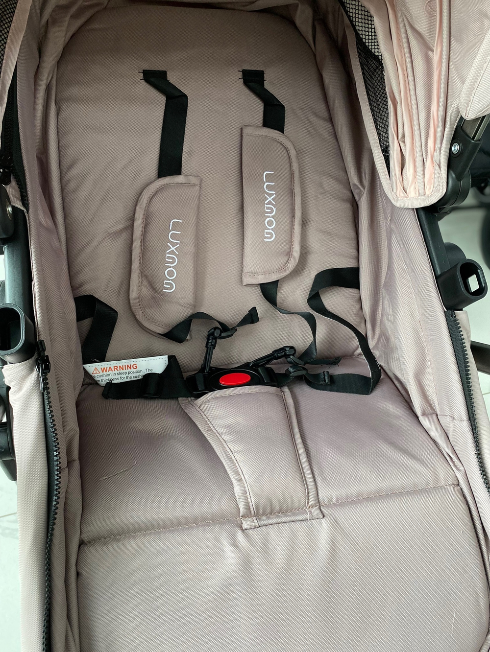 Коляска-трансформер LUXMOM 555-W 2В1 коричневый текстиль