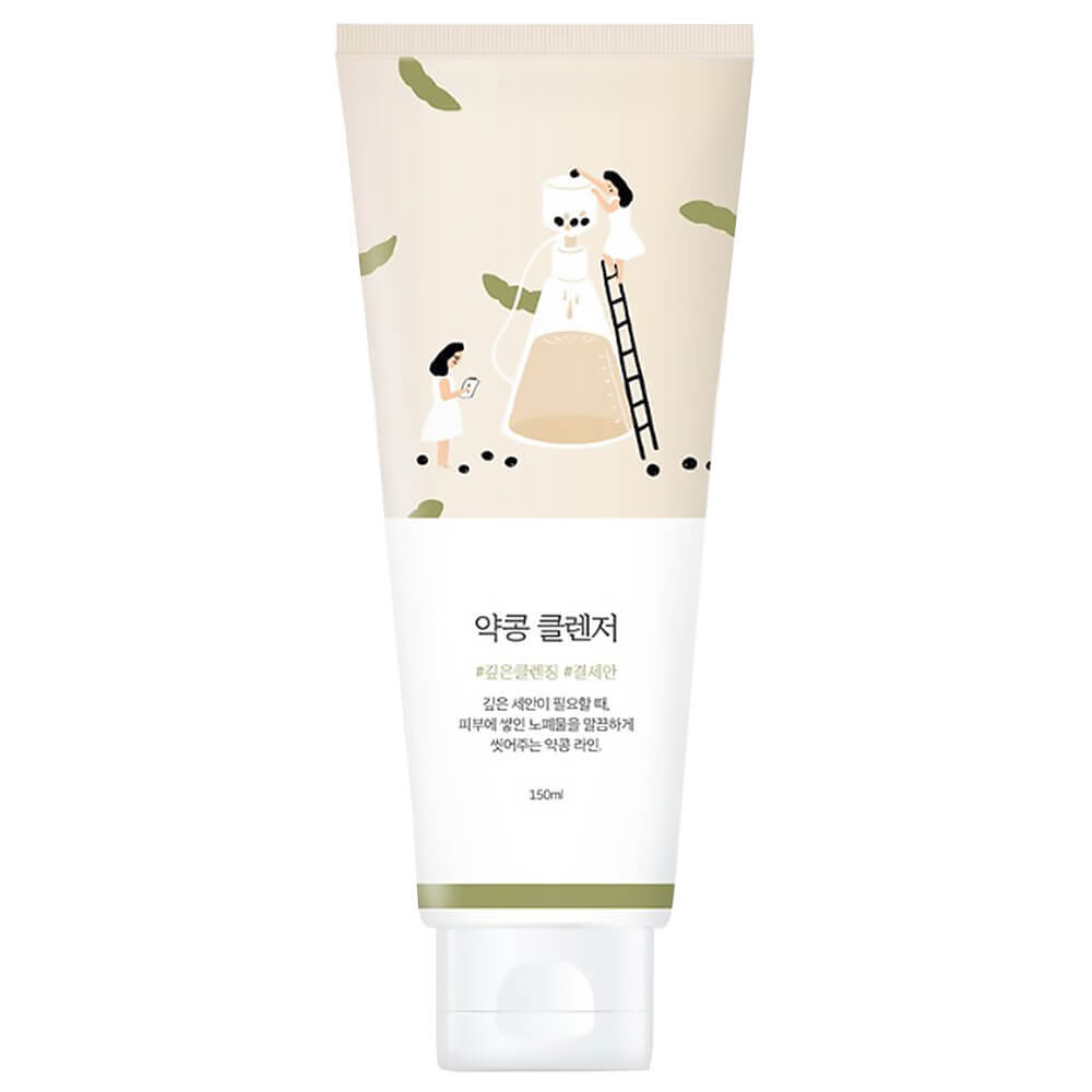 Питательная пенка-скраб для умывания с соей Round Lab Soybean Cleanser