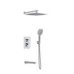 Встраиваемый смеситель для душа с изливом, троп. и ручным душем BLAUTHERM 941513RK300