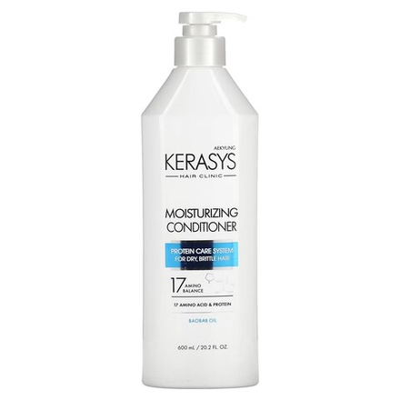 Кондиционер увлажняющий для сухих и ломких волос Kerasys Hair Clinic Moisturizing Conditioner, 600 мл