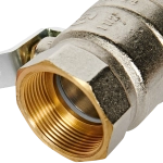 Кран шаровой полнопроходной ROMMER - 1"1/2 (ВР/НР, PN32, ручка-рычаг)