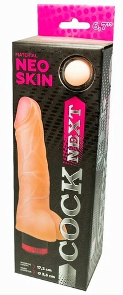 Реалистичный фаллоимитатор с вибрацией Cock Next (17,3 см) (Цвет: телесный)