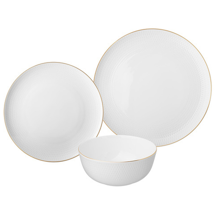 НАБОР ПОСУДЫ ОБЕДЕННЫЙ LEFARD "CHIC" НА 4 ПЕР. 12 ПР. (КОР=2НАБ.)