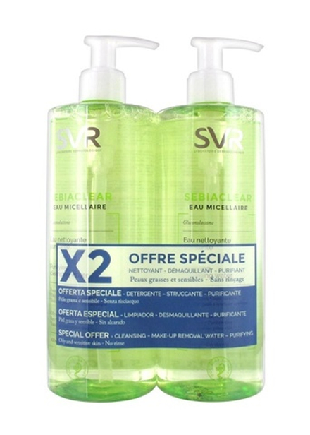 SVR СДВОЙКА СЕБИАКЛИР Мицеллярная вода 400 мл х 2