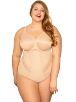 Бюстгальтер с мягкими бесшовными чашками на косточках (Размер: 90E) (Цвет: бежевый)