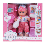 Пупс функциональный с аксесс., коробка ZL9920-1