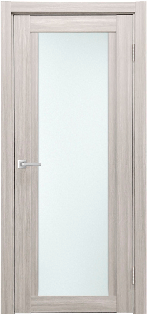 Межкомнатная дверь К-11 / Цвет тон Белая лиственница / Остекление "Сатинат белое" / Двери Верда