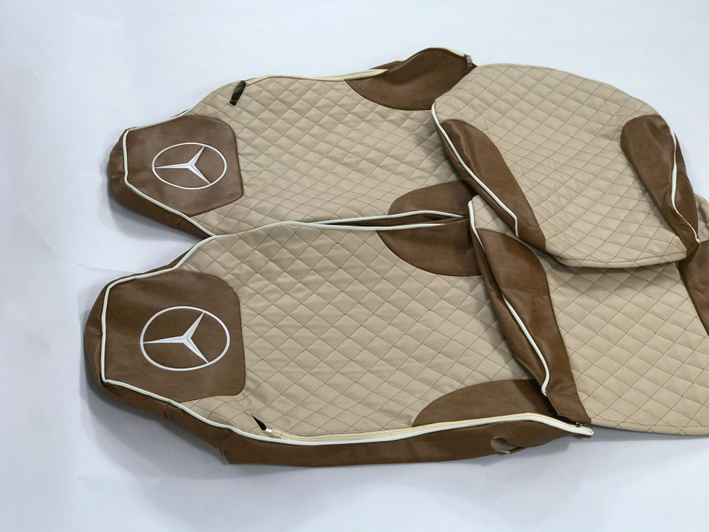 Чехлы Премиум стеганные кожаные MERCEDES MP2/MP3 2004-2013 MR41