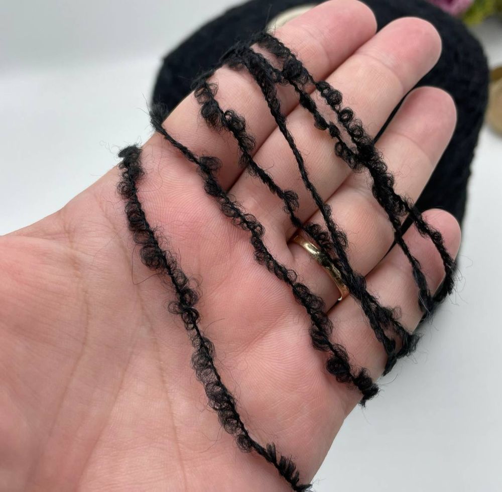 Пряжа букле меринос альпака на бобине LINEAPIU