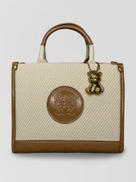 Сумка 10001-6 квадратная комбинированная с короткими ручками и ремешком в комплекте