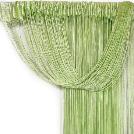 Кисея плотная однотонная - салатовая, 300 х 280 см. Арт.15