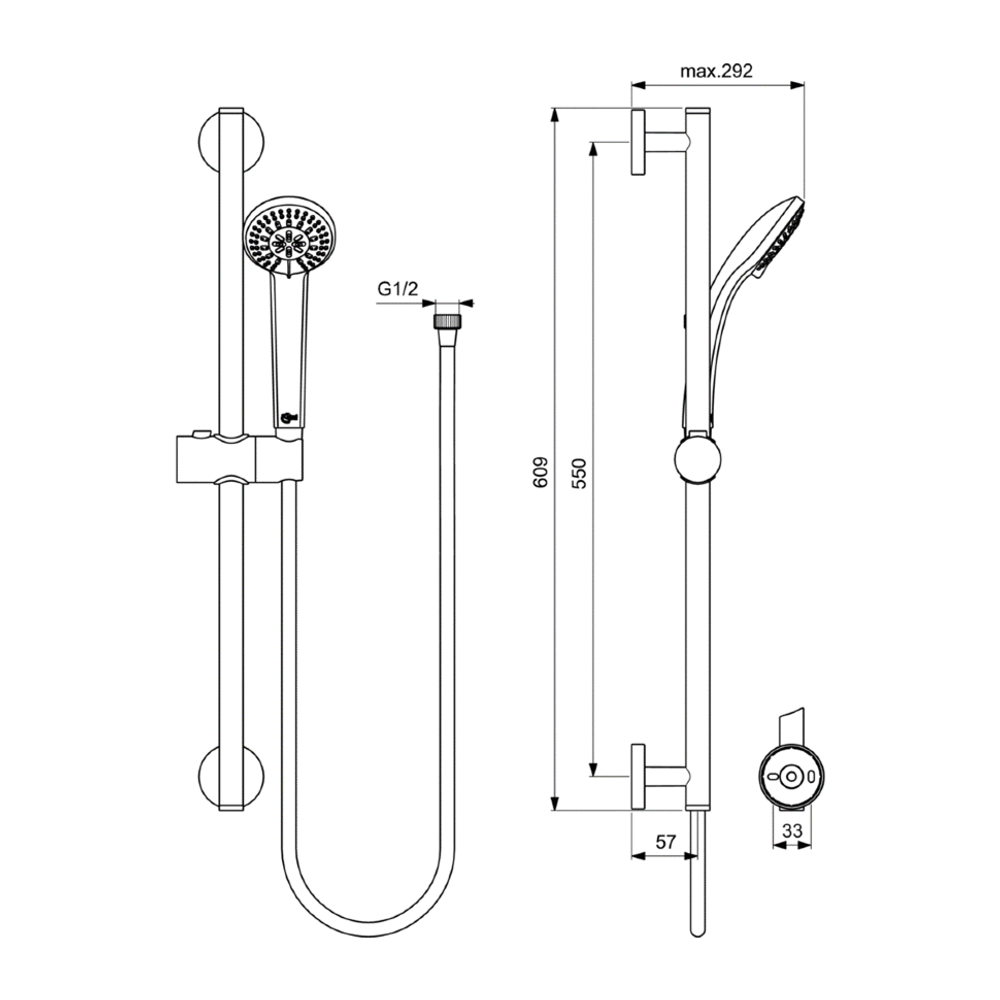 Комплект смесителей 3 в 1 Ideal standard  Ceratherm