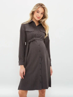 Платье офисное "Мира" для беременных и кормящих мам