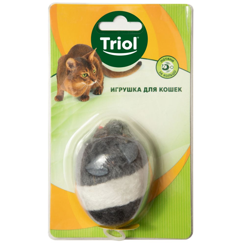 Игрушка Triol для кошек вибрирующая "Мышь", 60мм