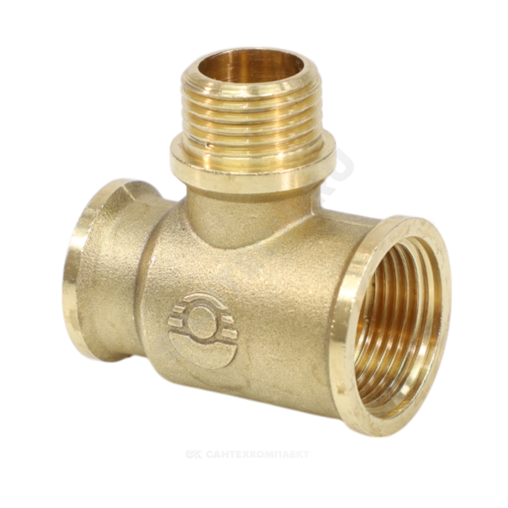 Тройник латунь переходной Ду 15 (1/2") ВР/НР/ВР VALFEX VF.132.L.012
