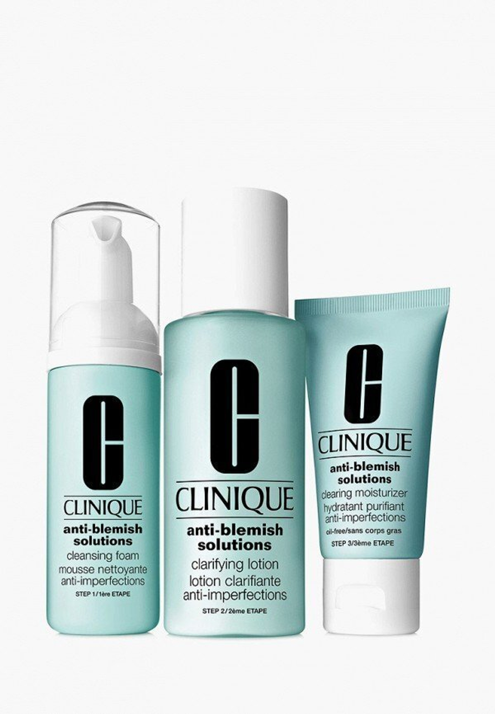 CLINIQUE набор для проблемной кожи Anti-blemish solutions 3-step sistem