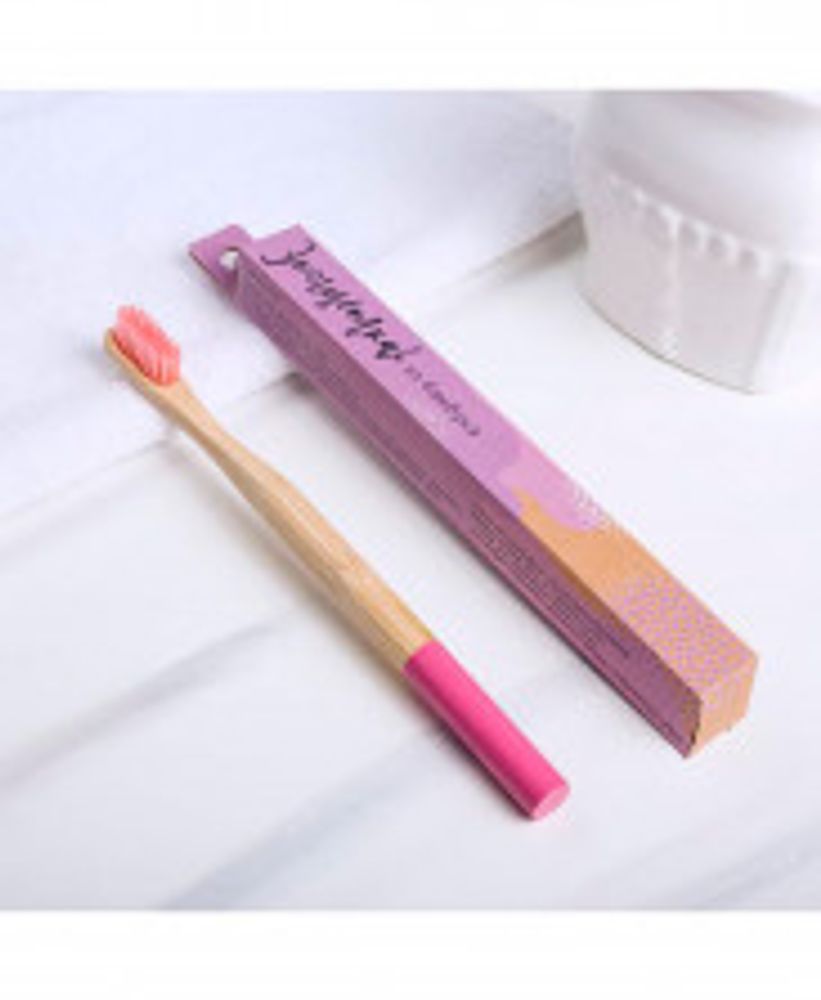 Зубная щетка, бамбук Good morning, 18 х 2 х 2 см