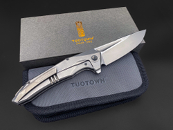 Складной нож Guerrero M390 CrystalTi green carbon