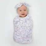 SwaddleDesigns SD-454L Пеленка маркизет - Lush Botanical, Lavender