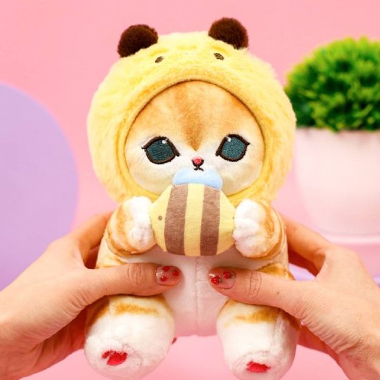 Мягкая игрушка "Котик-пчела" 23см