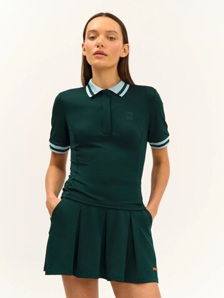 ОДЕЖДА ДЛЯ ТЕННИСА Женская, Юбка с шортиками RAQUETA DEEP GREEN .