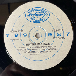 Винтажная виниловая пластинка LP The Beatles, Битлз, Beatles For Sa le, Битлз На Продажу (Россия 1993)