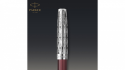 Ручка-роллер Parker Sonnet Premium Refresh RED CT, стержень: F, цвет чернил: black, в подарочной упаковке