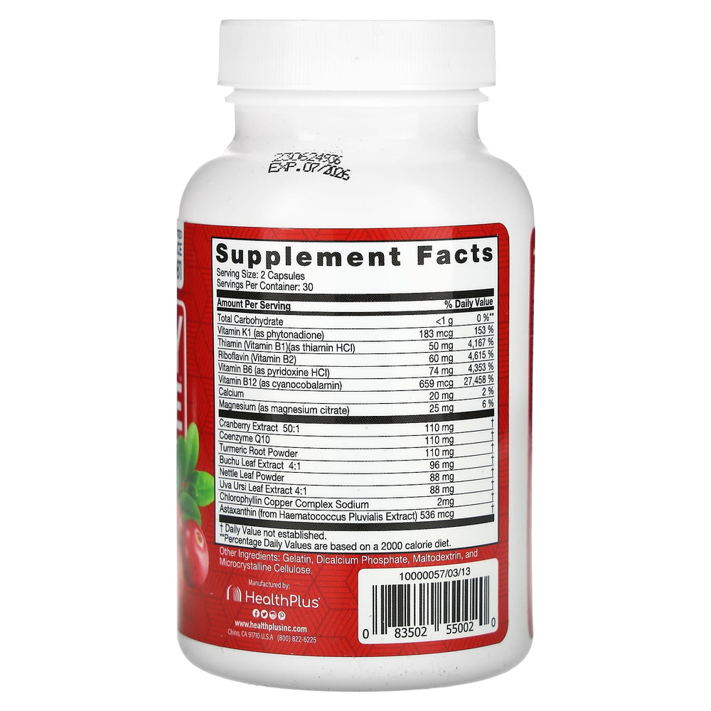 Health Plus, Kidney Cleanse, очищение почек, 60 капсул