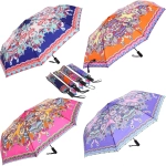 Зонт женский полуавтомат «Фиора», микс 6 цветов, 8 спиц, d-100см, длина в слож. виде 30см