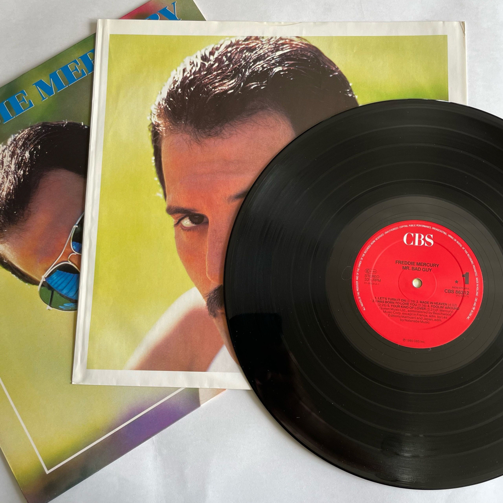 Винтажная виниловая пластинка LP Freddie Mercury Mr. Bad Guy (Нидерланды 1985)