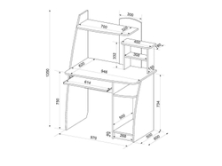 Интел-17 стол компьютерный Бодега Темный / Светлый