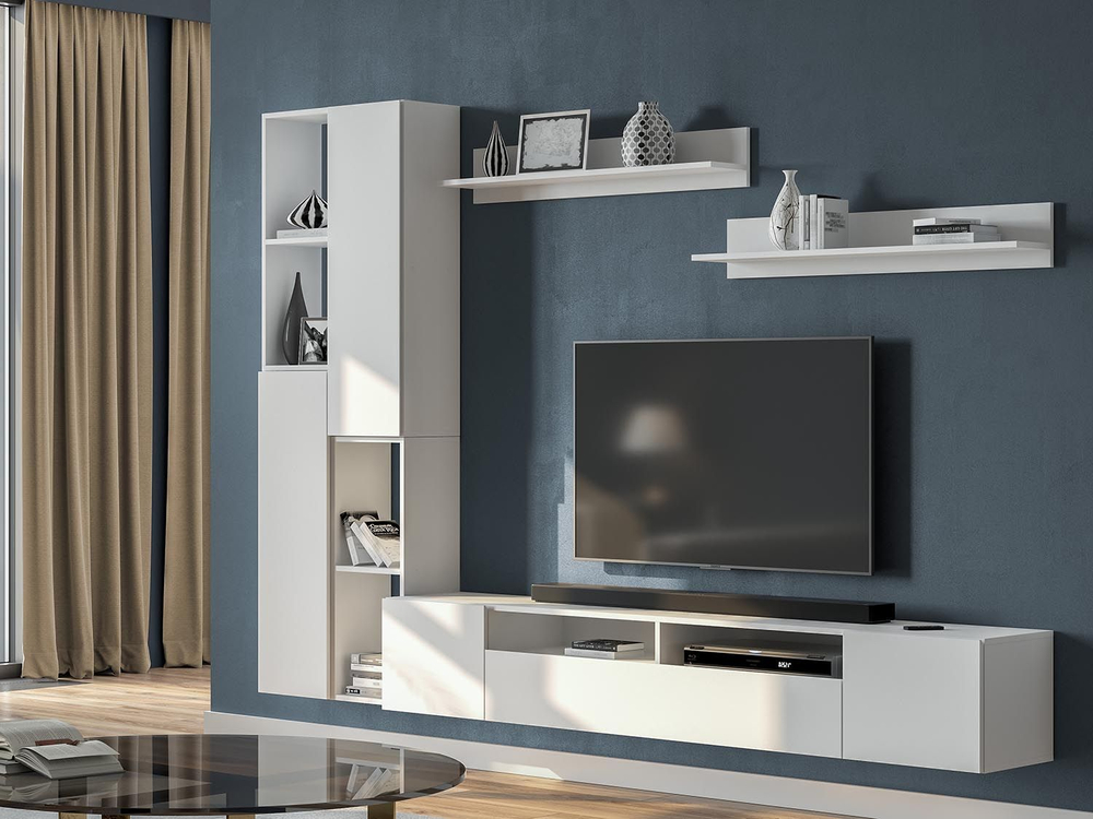 Гостиная Токио 2 / Белый текстурный