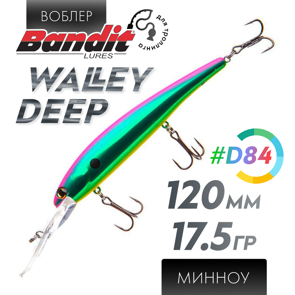 Воблер Bandit Walleye Deep (120мм, 17.5гр)