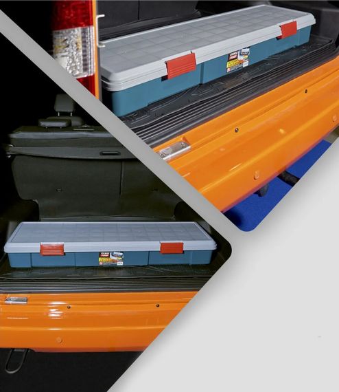 Экспедиционный ящик IRIS RV Box 1150F, в багажнике автомобиля 4.