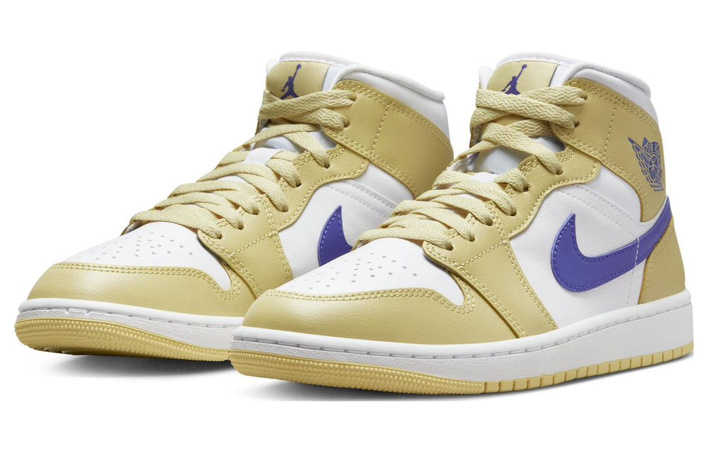 Кроссовки Jordan Air Jordan 1 Mid "Lemon Wash" (Женская размерная сетка)