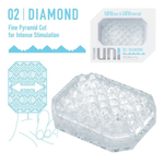 Мастурбатор-стимулятор Tenga Uni Diamond, прозрачный, 5,8 см