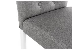 Стул Menson white / fabric pebble