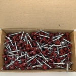 Саморезы кровельные по дереву 4.8х35 RAL 3005 (Винно-красный) 1кг