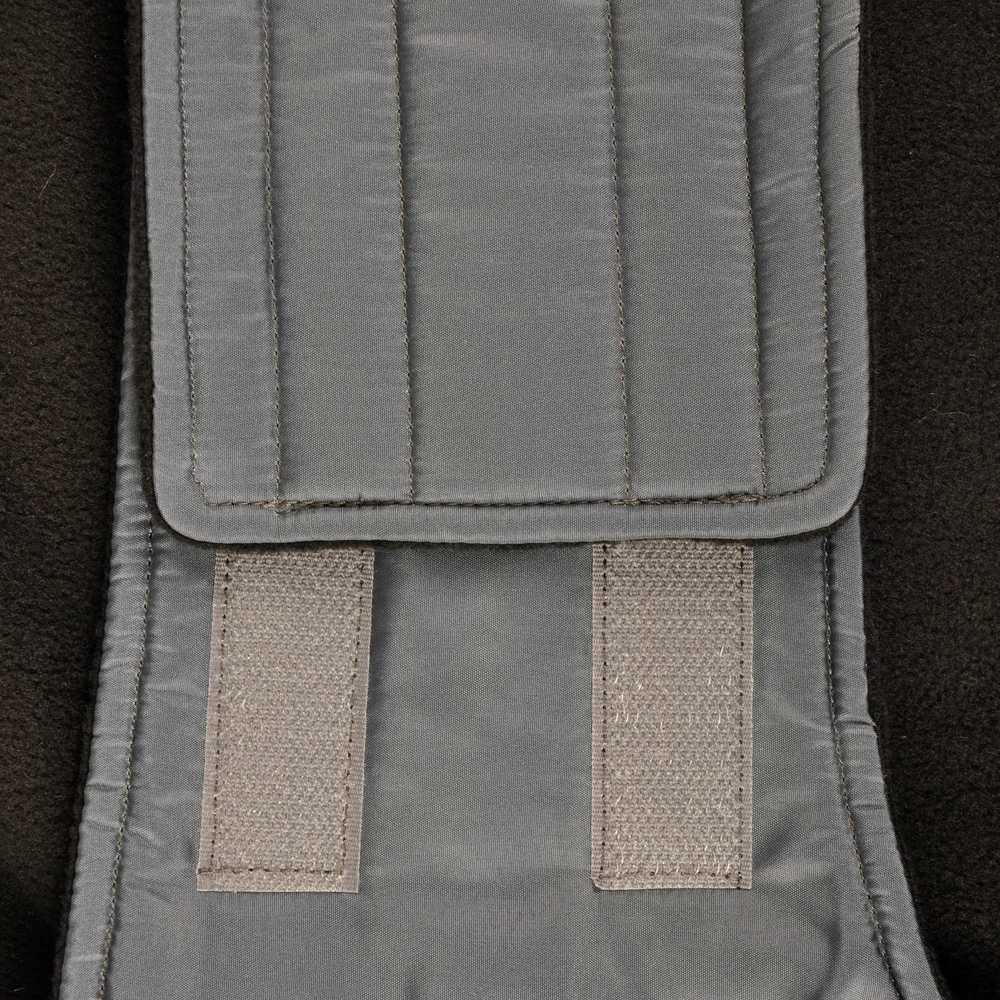 Попона с воротником ELIA, A: 35 см B: 34-36 см C: 50-56 см, ПЭ/флис, серый, Flamingo